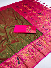 Paithani Soft Silk Meenakari Design Saree